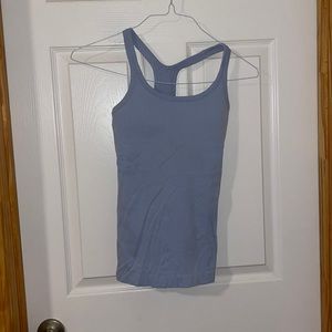 Blue lululemon Ebb tank top